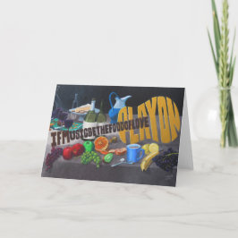 Wenn Musik das Essen der Liebe Grußkarte ist Karte