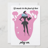 Wenn Musik das Essen der Liebe ist, spielt man auf (Rückseite)