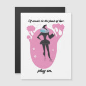 Wenn Musik das Essen der Liebe ist, spielt man auf Magnetkarte (Vorne/Hinten)