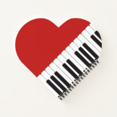 Wenn Musik das Futter der Liebe ist - Klavierkonze Notizblock (Rückseite)