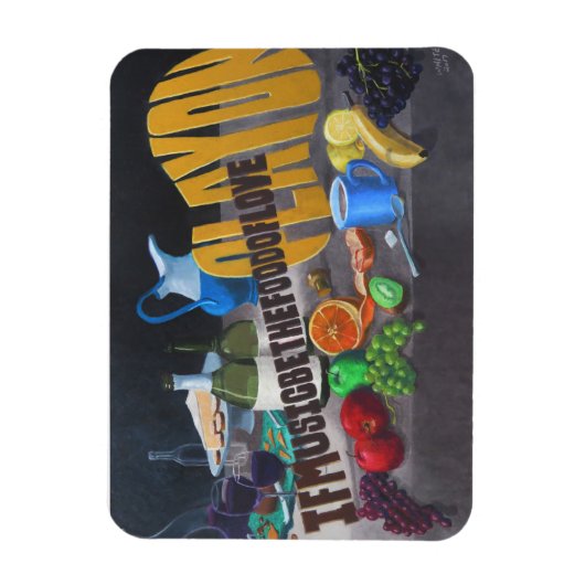 Wenn Musik das Futter der Liebe ist Magnet (Vertikal)