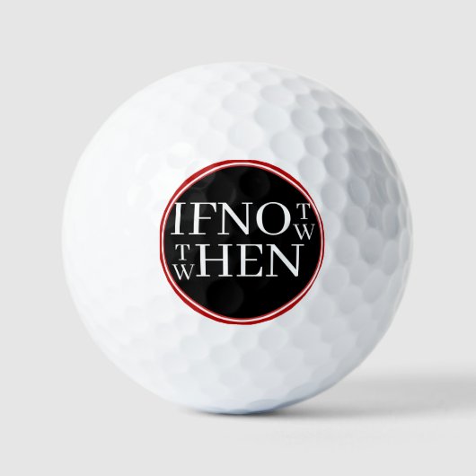Wenn nicht jetzt Golfbälle (Vorderseite)