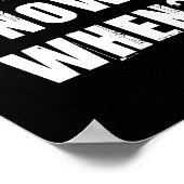 Wenn nicht jetzt wann? Kostenvoranschlag Poster (Ecke)