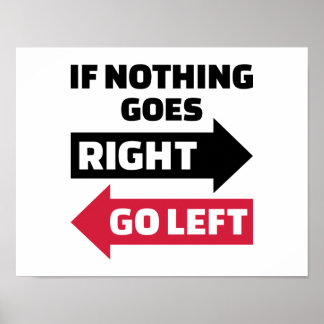 Wenn nichts geht, geht es links poster