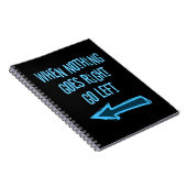 Wenn nichts gut geht, gehen Sie links Notizblock (Rechte Seite)