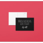 Wenn nichts richtig geht, gehen Links Angebote Postkarte