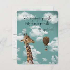 Wenn nichts sicher ist, ist alles möglich, zu beza feiertagskarte