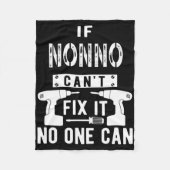 Wenn Nonno es nicht reparieren kann, kann es niema Fleecedecke (Vorderseite)