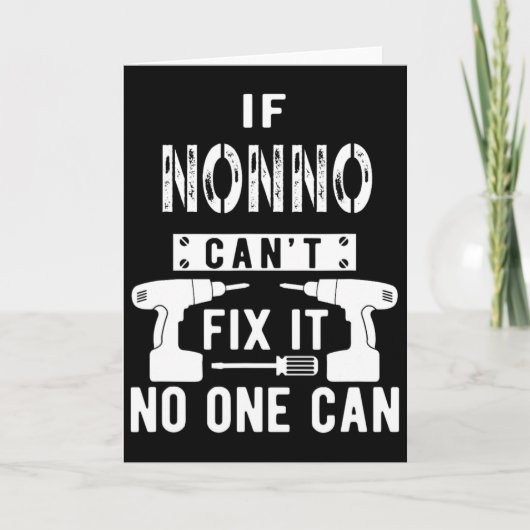 Wenn Nonno es nicht reparieren kann, kann es niema Karte (Vorderseite)