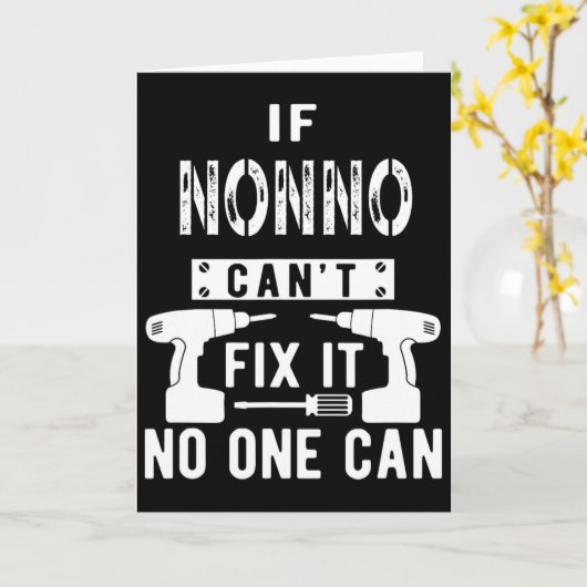 Wenn Nonno es nicht reparieren kann, kann es niema Karte (Gelbe Blume)