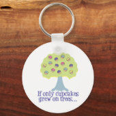 Wenn nur Cupcakes auf Bäumen Schlüsselanhänger (Vorderseite)