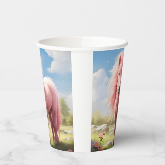 Wenn nur Ponies pink kämen Pappbecher (Links)