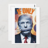 Wenn nur verzippte Lippen Postkarte (Vorne/Hinten)