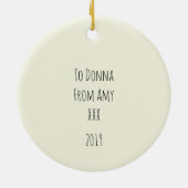 Wenn nur WINE Krebs heilte anstelle von Chemo Keramik Ornament (Hinten)