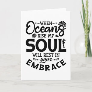 Wenn Ozeane mein Soul tauchen Freediver Freediving Karte