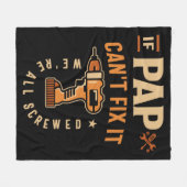 Wenn Pap Cant Fix Es Funny Handyman Opa Fleecedecke (Vorderseite (Horizontal))