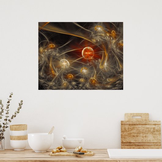 "Wenn Pilze träumen" Poster (Küche)