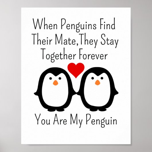 Wenn Pinguine ihren Mate finden, Bleibe sie zusamm Poster (Vorne)