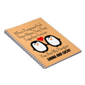 wenn Pinguine ihren Partner finden, bleibe sie zus Notizblock (Rechte Seite)