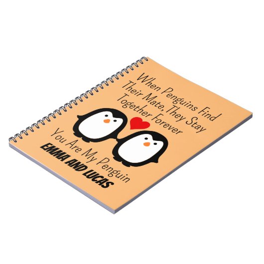 wenn Pinguine ihren Partner finden, bleibe sie zus Notizblock (Linke Seite)