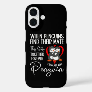 Wenn Pinguine ihren Partner finden, bleiben sie zu iPhone 16 Hülle