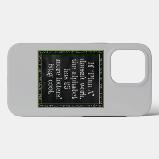 Wenn Plan A nicht funktioniert... Case-Mate iPhone Hülle (Rückseite (Horizontal))