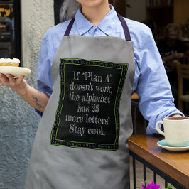 Wenn Plan A nicht funktioniert... Schürze