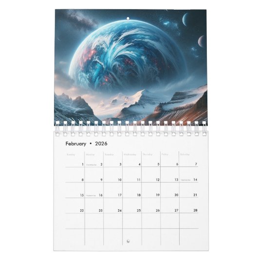 Wenn Planet Monate wäre Kalender (Feb 2026)