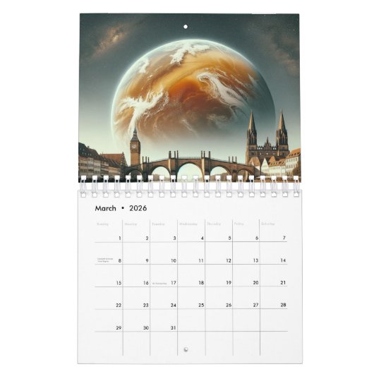 Wenn Planet Monate wäre Kalender (Mär 2026)