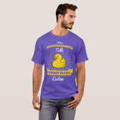 Wenn Programmierer Rubber Ducks hören Coder T-Shirt (Vorne ganz)