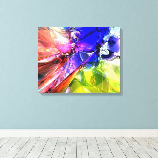 Wenn Rainbows Collide Leinwanddruck (Insitu (Holzboden))