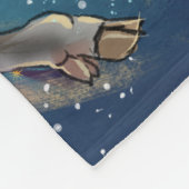 Wenn Rentier Fliegen Fleecedecke (Ecke)