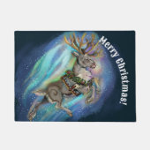 Wenn Rentier Fliegen Fußmatte (Vorderseite)