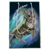 Wenn Rentier Fliegen Mittlere Geschenktüte (Vorderseite)