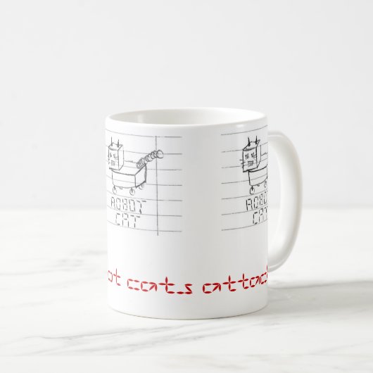 Wenn Roboterkatzenangriff Kaffeetasse (VorderseiteRechts)