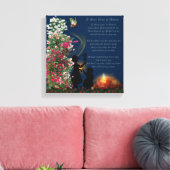 Wenn Rose im Himmel wachsen 12x12 Canvas Print Leinwanddruck (Insitu (Wohnzimmer))