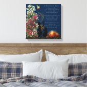 Wenn Rose im Himmel wachsen 12x12 Canvas Print Leinwanddruck (Insitu (Schlafzimmer))
