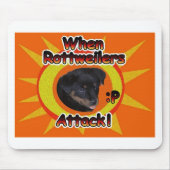Wenn Rottweilers Angriff: p Mousepad (Vorne)