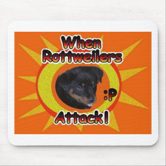 Wenn Rottweilers Angriff: p Mousepad