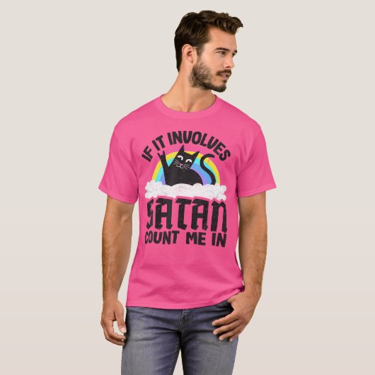 Wenn Satan mich mit Schwermetall R T-Shirt (Vorne ganz)