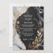 Wenn schere natürliche Arbeit gestapelt Stone-Marm Einladung (Vorderseite)