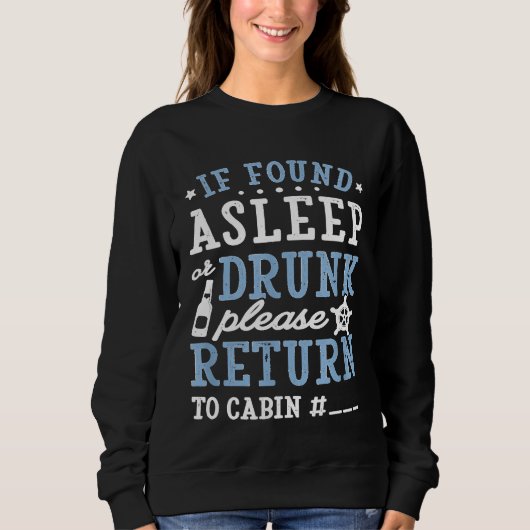 Wenn schlafend oder betrunken gefunden, bitte in d sweatshirt (Vorderseite)