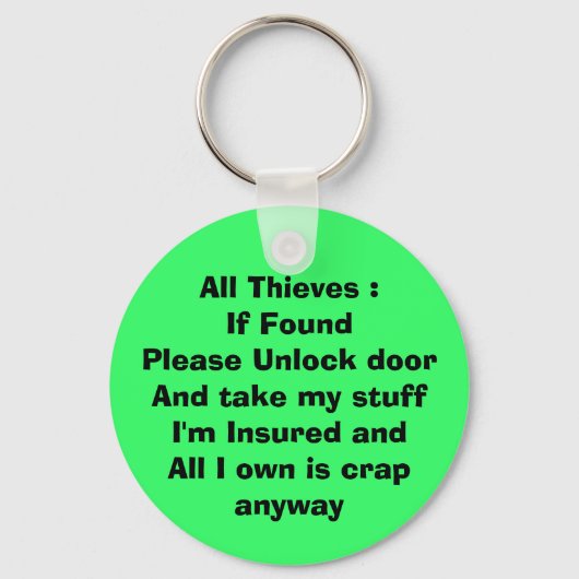 Wenn Schlüsselanhänger gefunden wurde (Vorderseite)