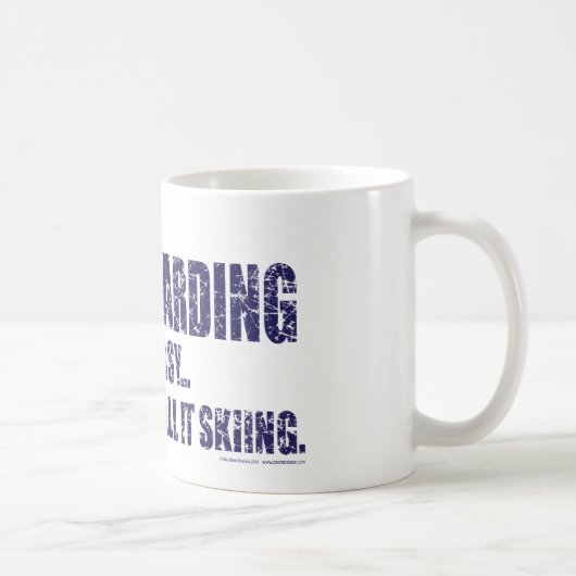 Wenn-Schnee-Boarding-war-EASY Kaffeetasse (Rechts)