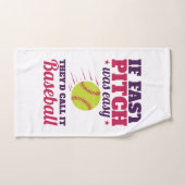 Wenn schnelles Pitchen einfach Fastpech Softball w Handtuch (Handtuch)