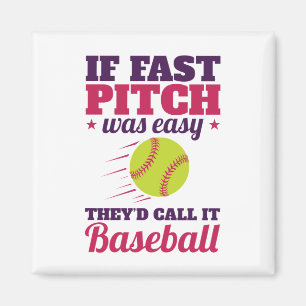 Wenn schnelles Pitchen einfach Fastpech Softball w Magnet