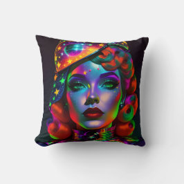 Wenn Schwarz auf Rot landete - Ken Gage Art Kissen