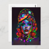 Wenn Schwarz auf Rot landete - Ken Gage Art Postkarte (Vorne/Hinten)