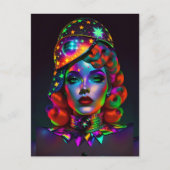 Wenn Schwarz auf Rot landete - Ken Gage Art Postkarte (Vorderseite)