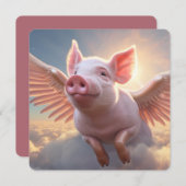 Wenn Schweine benutzerdefinierten Text fliegen (Vorne/Hinten)